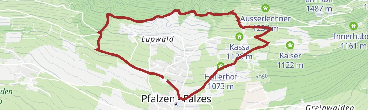 Route map: Panoramic trail Pfalzen / Falzes